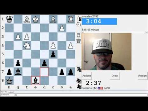 5 Minute Chess 484 Ansatsu Vs IM Greg Shahade YouTube