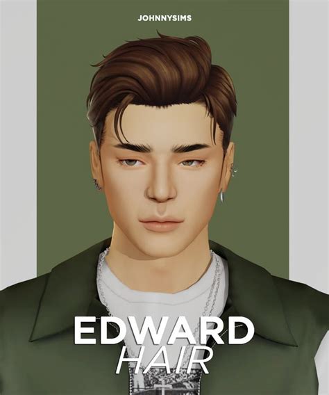 Edward Hair JohnnySims Sims Hair Sims 4 Hair Male Sims 4 Characters