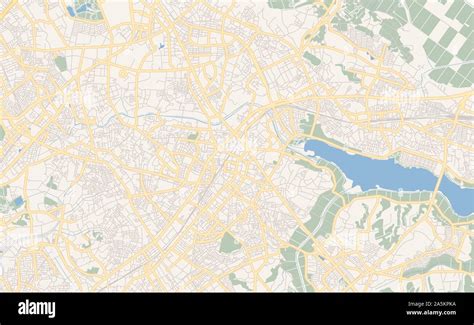 Printable street map of Kashiwa, Prefecture Chiba, Japan. Map template ...