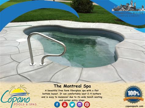 The Montreal Spa Swimming Pool Hot Tub Austin By Copano Pools