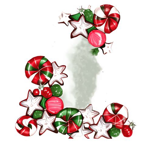 Christmas Candy Border · Creative Fabrica