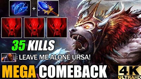 New Crazy Build Aghanim S Scepter Shard Nonstop Enrage Ursa VS Mega