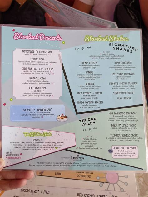 Menu At Ellens Stardust Diner Bbq West New York