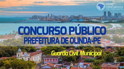 Concurso Prefeitura De Olinda PE 2023 Local De Prova Para Guarda