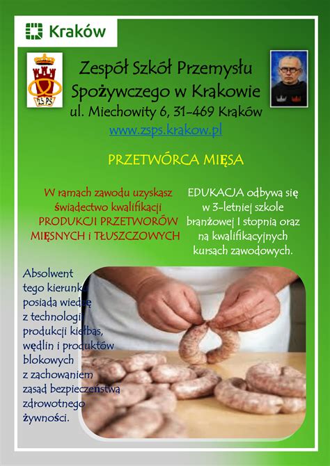 Przetwórca mięsa Gastronomik Zespół Szkół Przemysłu Spożywczego w