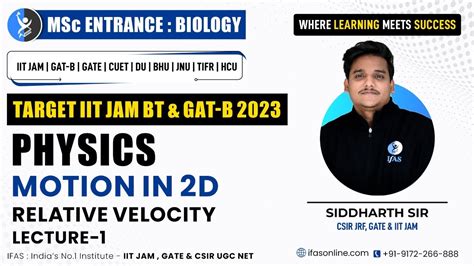 Physics Motion In 2d Relative Velocity Lecture 1 Youtube