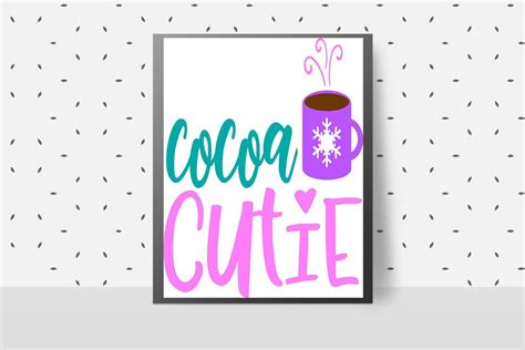 Cocoa Cutie Hot Chocolate Holiday Svg Cocoa Cutie Kid Svg Christmas