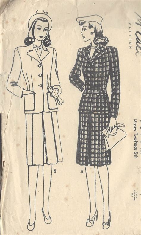 S Ww Vintage Vogue Sewing Pattern B Coat The Vintage