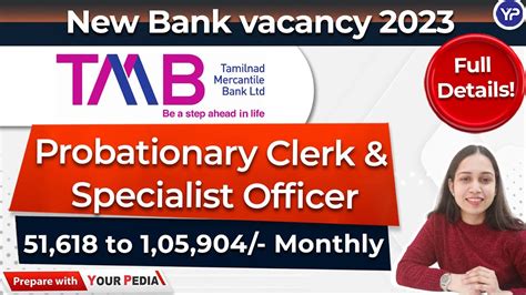 Tmb Bank Recruitment Clerk So Posts Full Detail Tamilnad