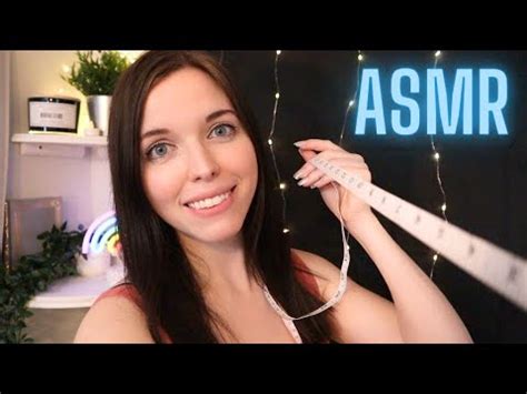 ASMR Face Measuring Drawing On Your Face Writing Light Triggers