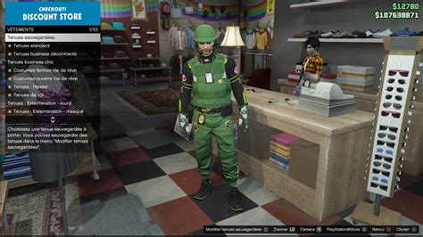 Gta Ps Ps Xbox Glitch Tenue Modder Full Beff Tronc Vert Outfits