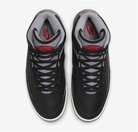 Air Jordan 2 Retro Black Cement Grey Fire Red Sail Dr8884 001 Air Jordan Ii High Sepcleat