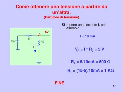 PPT CIRCUITI IN CORRENTE CONTINUA PowerPoint Presentation Free