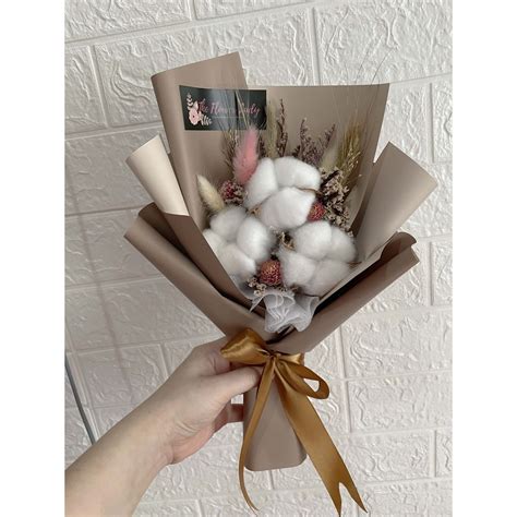 Jual Bouquet Dried Flower Buket Bunga Kering Hadiah Kado Wisuda