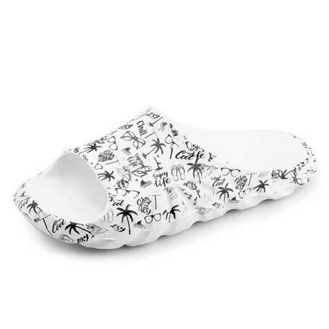 EVA Color White Base Color Printed Flip Flop Slippers At Rs 77 Pair