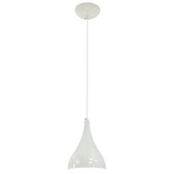 Pendente Decor Luminária Gota Alumínio Branco Branco P Jota