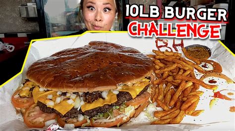 Massive 10lb Burger Eating Challenge At Aljooms Bbq In Michigan