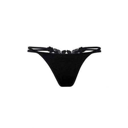 String Ficelle Sexy Noir Agnez ROZA Lingerie Couleur Noir Taille Bas 38