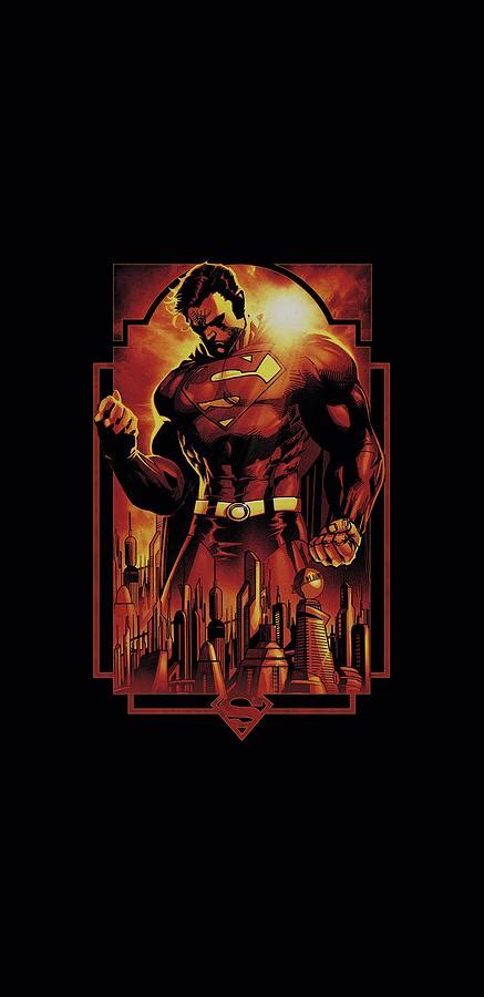 Superman Metropolis Deco Digital Art By Brand A