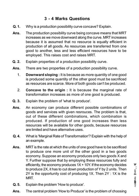 Class 11 Economics Notes For Introductory Microeconomics PDF Study