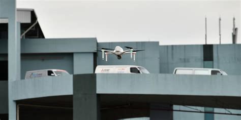 Autonomous surveillance drones are flying above Singapore