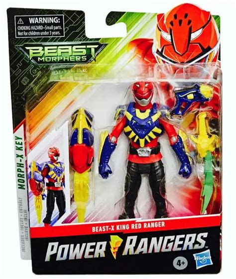 Power Rangers Beast Morphers Beast X King Red Ranger 6 Action Figure