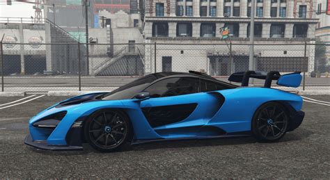 Shmee Mso Mclaren Senna Dark Blue Carbon Fiber Livery Gta Mods