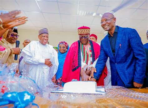 His Excellency Engr Abdullahi A Sule Alongside The Executive