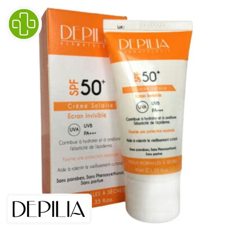 Depilia Crème Solaire Spf50 40ml Maroc Parachezvous ma