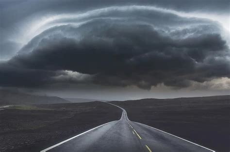 Nature Road Trees Transport Sky Clouds Lonely Road Summer Pikist