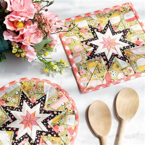Folded Star Hot Pad Kit Round OR Square Joy In The Journey Etsy