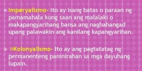 Ang Mabuting Epekto Ng Unang Yugto Ng Kolonyalismo Ay Brainly Ph