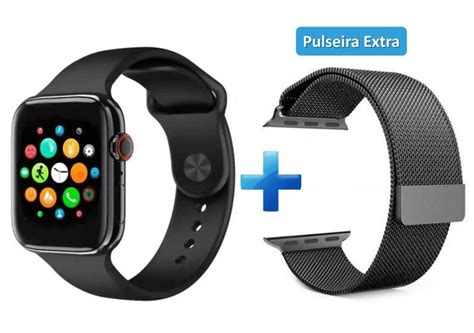 Smartwatch IWO X8 Lançamento 2022 C Foto N tela Pulseira Extra