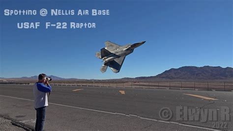 USAF Awesome F 22 Raptor Fighter Jet Nellis Air Force Base Avation