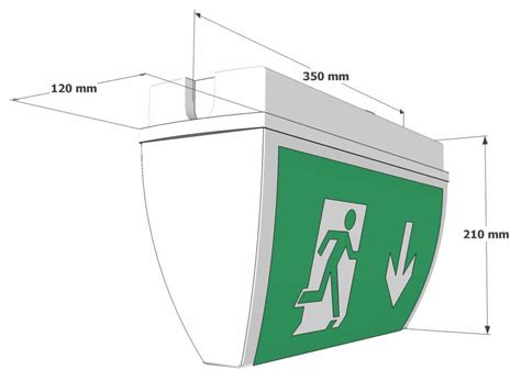 Exit Sign Dimensions