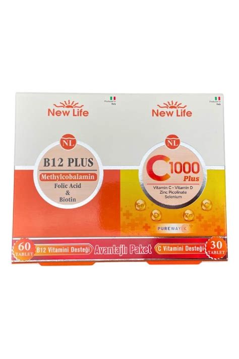 New Life Newlife B12 Plus 60 Tablet Newlife C1000 Plus 30 Tablet