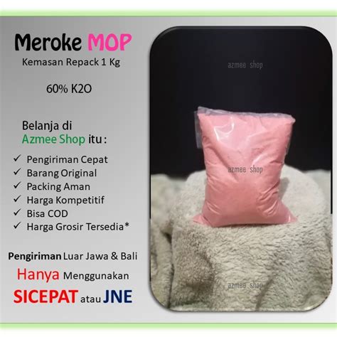 Jual PUPUK MEROKE KCL MOP REPACK 1 Kg KCL Shopee Indonesia