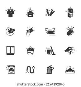 House Cleaning Icons Set House Cleaning Stock Vector (Royalty Free ...