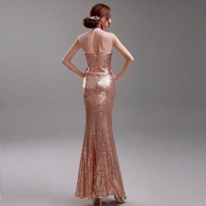 2015the Naked Pink Bride Bridesmaid Wedding Wedding Fishtail Wedding Evening Dress Prom Dress Br