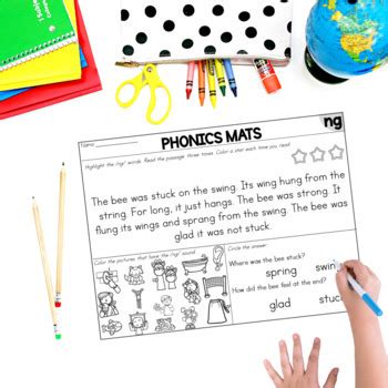 Phonics Mats Glued Sounds Welded Sounds Decodable Phonics Activity Mats