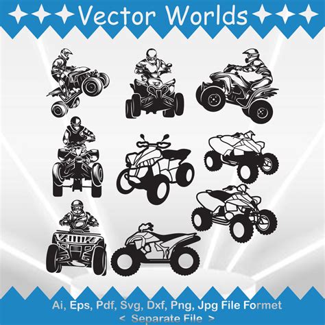 Quad Bike Svg Vector Design Masterbundles