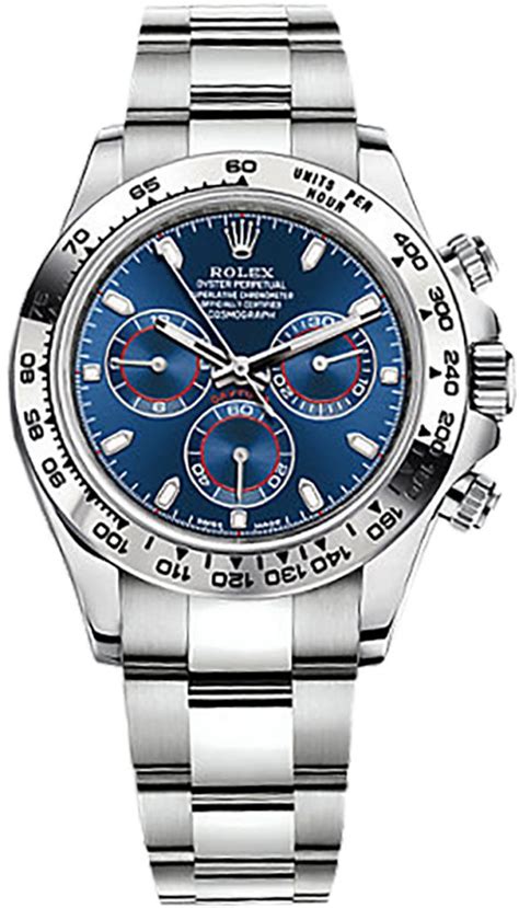 rolex cosmograph daytona montre pour homme à cadran bleu 116509