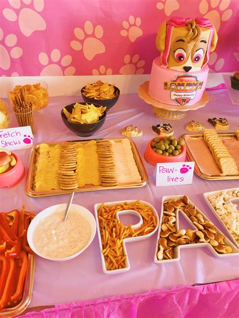 Paw Patrol Birthday Party Paw Patrol Girl Party Paw Patrol Party Food