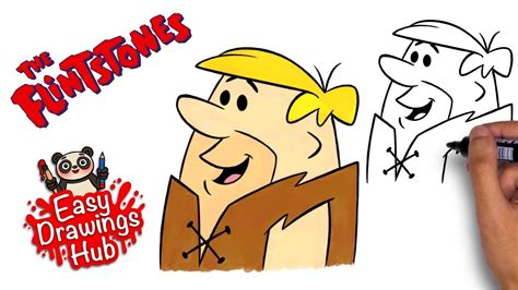 How To Draw Barney Rubble From The Flintstones Youtube