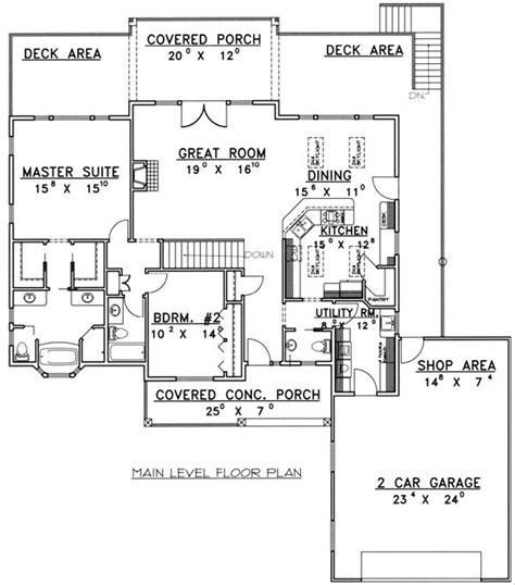 Ranch Style House Plan 4 Beds 3 5 Baths 3646 Sq Ft Plan 117 575