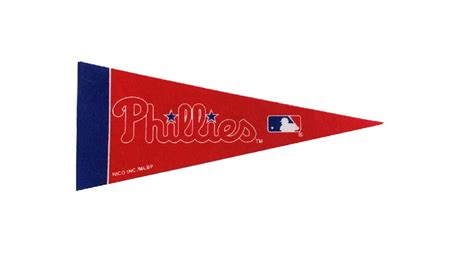 Philadelphia Phillies Mlb Felt Mini Pennants 4 X Etsy