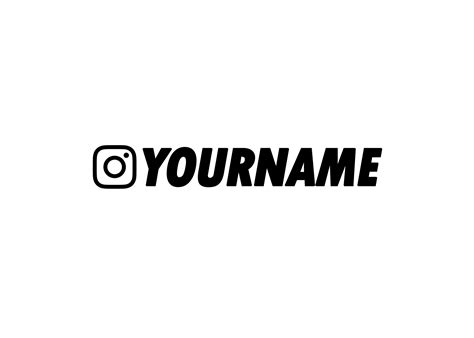 Custom Instagram Handle Sticker Set – Nickjoenap Design
