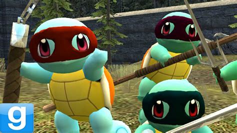 Teenage Mutant Ninja Squirtles Gmod Tmnt Pokemon Mod Garrys Mod