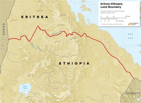 Eritrea – Ethiopia land boundary | Sovereign Limits | boundary database