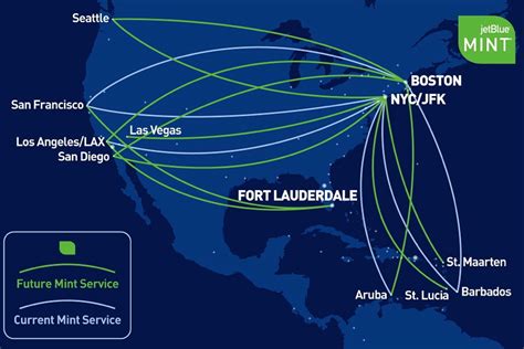 JetBlue Mint Expands to Seattle, San Diego, Las Vegas, Caribbean